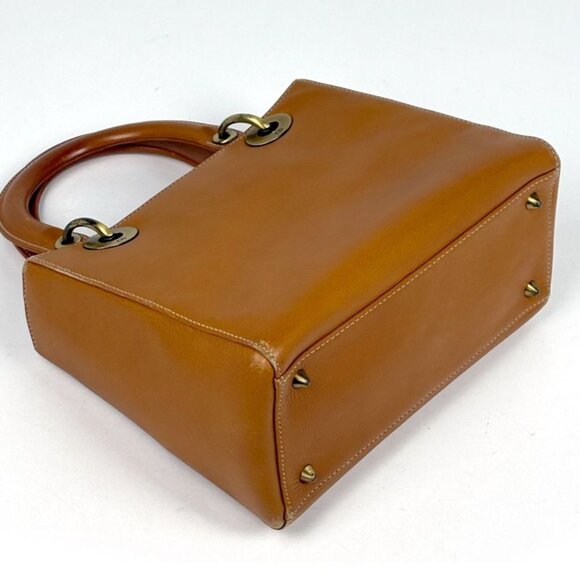 Dior Christian Handbag Leather Brown - Picture 2 of 9